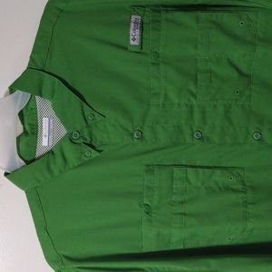 Columbia PFG Men's XXL Short sleeve shirt Green
